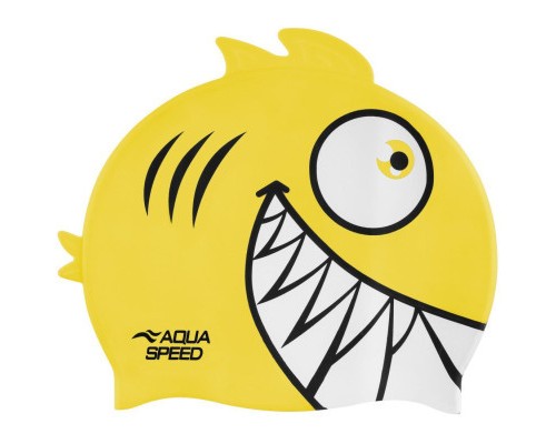 Шапка для плавання Aqua Speed Zoo Pirana 246-18 9700 жовтий Діт OSFM (5908217697004) Шапка для плавання Aqua Speed Zoo Pirana 246-18 9700 жовтий Діт OSFM (5908217697004)