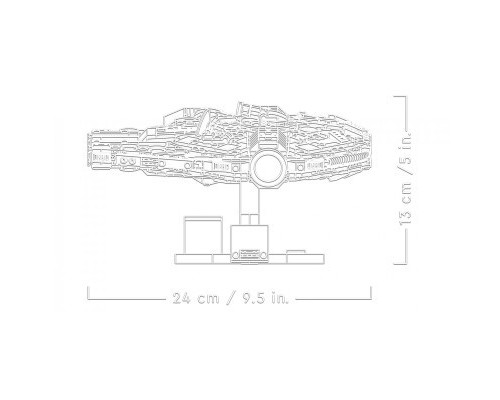 Конструктор LEGO Star Wars Тисячолітній сокіл 921 деталь (75375)