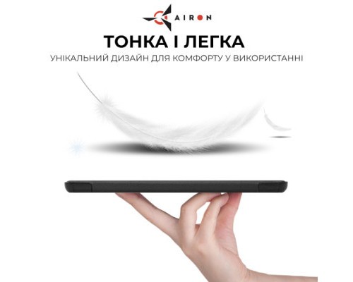 Чохол до планшета AirOn Premium Samsung Galaxy Tab S9 Plus/S9 FE Plus 12.4'' 2023 + Film black (4822352781109)
