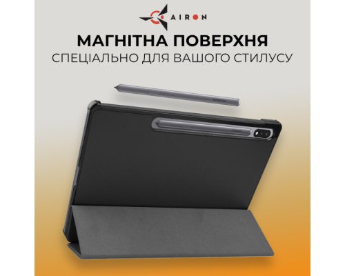 Чохол до планшета AirOn Premium Samsung Galaxy Tab S9 Plus/S9 FE Plus 12.4'' 2023 + Film black (4822352781109)