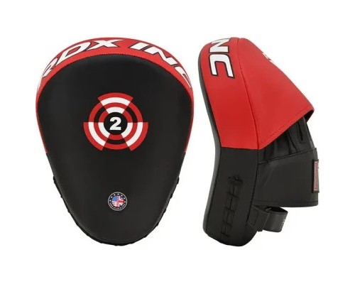 Лапи боксерські RDX T1 Curved Red/Black (FPR-T1RB)