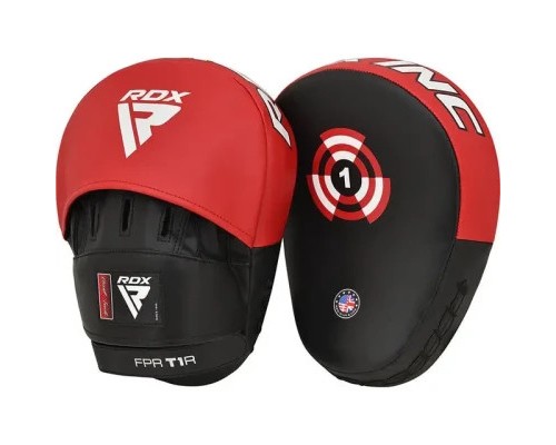 Лапи боксерські RDX T1 Curved Red/Black (FPR-T1RB)