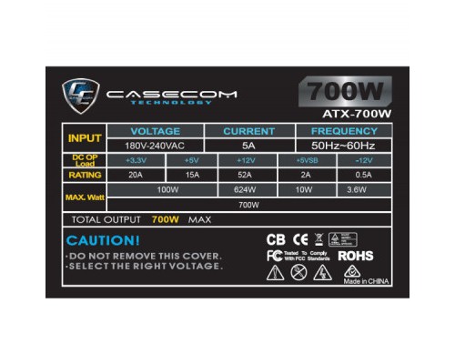 Блок живлення Casecom 700W (CM 700 ATX)