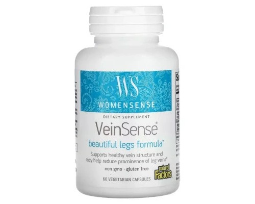 Вітамінно-мінеральний комплекс Natural Factors Підтримка вен для жінок, WomenSense, VeinSense, 60 вегетаріанські (NFS-04943) Вітамінно-мінеральний комплекс Natural Factors Підтримка вен для жінок, WomenSense, VeinSense, 60 вегетаріанські (NFS-04943)