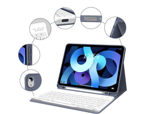 Чохол до планшета BeCover Keyboard Apple iPad Air (4/5) 2020/2022 10.9