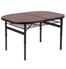 Туристичний стіл Bo-Camp Melrose Oval 120x80 cm Black/Wood look (1404220)