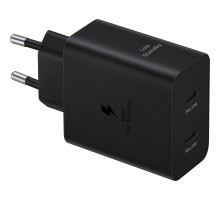 Зарядний пристрій Samsung 50W 2xUSB-С + cableUSB-C to USB-C 1.8m black (EP-T5020XBEGEU)