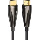 Кабель мультимедійний HDMI to HDMI 50.0m V2.0 Optical 4K 60Hz 18Gbps Dolby 7.1 PVC Black Zinc Alloy Vention (ALABX)