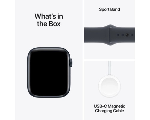Смарт-годинник Apple Watch SE 2024 GPS 40mm Midnight Aluminium Case with Midnight Sport Band - S/M (MXE73QH/A)
