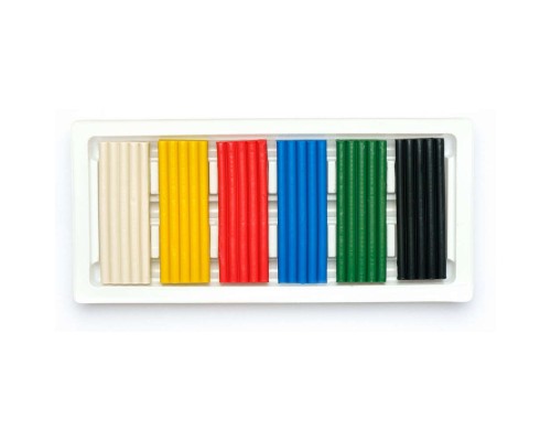 Пластилін Школярик Прямокутний 6 кольорів 140 г (303116001-UA)