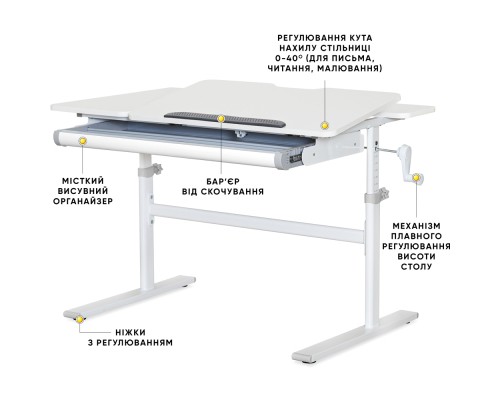 Парта Evo-kids TH-220 Grey (TH-220 W/G)