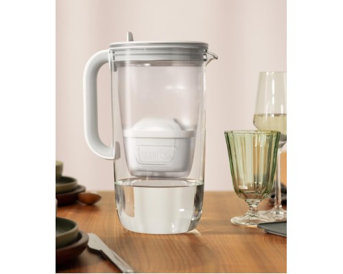Фільтр-глечик Brita Glass Jug One скляний 2.5л (1.7л води) з фільтр-картриджем, синій (1050452)