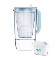 Фільтр-глечик Brita Glass Jug One скляний 2.5л (1.7л води) з фільтр-картриджем, синій (1050452)