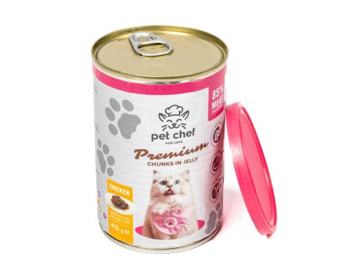 Вологий корм для кішок Pet Chef З куркою 415 г (4820255193564)