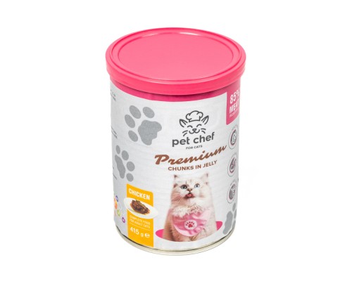 Вологий корм для кішок Pet Chef З куркою 415 г (4820255193564)