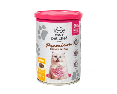 Вологий корм для кішок Pet Chef З куркою 415 г (4820255193564)