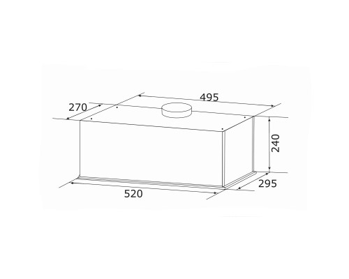 Витяжка кухонна GRANADO Palamos 1614-1200 black glass (GCH476411)