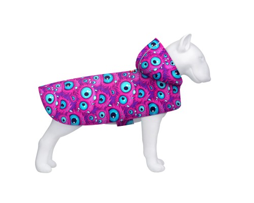 Дощовик для тварин WAUDOG Clothes Накидка з капюшоном Око монстра XL (359-4049)