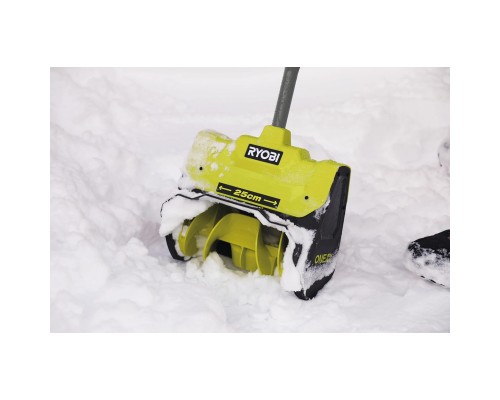 Снігоприбирач Ryobi ONE+ RY18ST25A-140, 18V, 4Ah, ширина 25см, викид 6м, глибина 15см (5133006235)