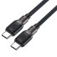 Дата кабель USB-C to USB-C 1.2m 3A silicone braid C10-03 Acefast (6974316283119)