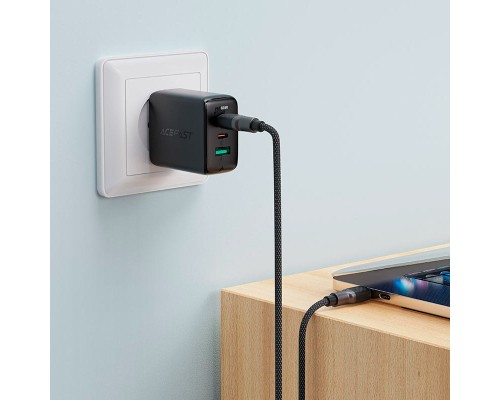 Дата кабель USB-C to USB-C 1.2m 3A silicone braid C10-03 Acefast (6974316283119)
