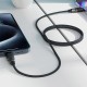 Дата кабель USB-C to USB-C 1.2m 3A silicone braid C10-03 Acefast (6974316283119)