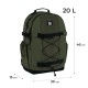 Рюкзак шкільний GoPack Education Teens 186 хакі (GO25-186L-3)