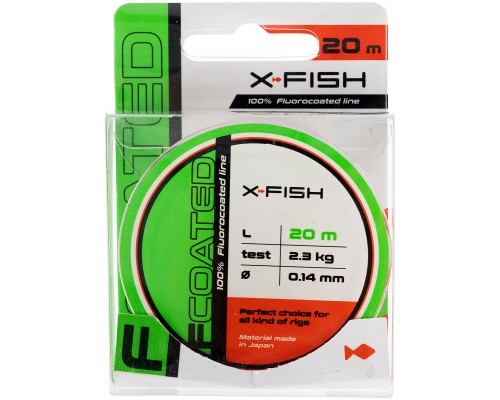 Флюорокарбон X-Fish FCoated 20m 0.14mm 2.3kg (1917.01.40)