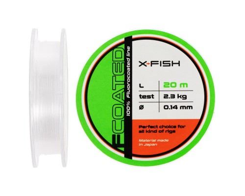 Флюорокарбон X-Fish FCoated 20m 0.14mm 2.3kg (1917.01.40)