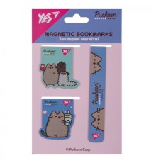 Закладки для книг Yes магнітні Pusheen 3 шт (708348)