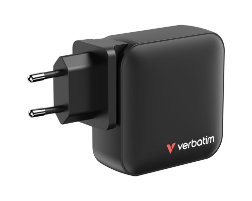 Зарядний пристрій Verbatim MiniGaN 165 W 4 ports (3xUSB-C/1xUSB-A) (32216)