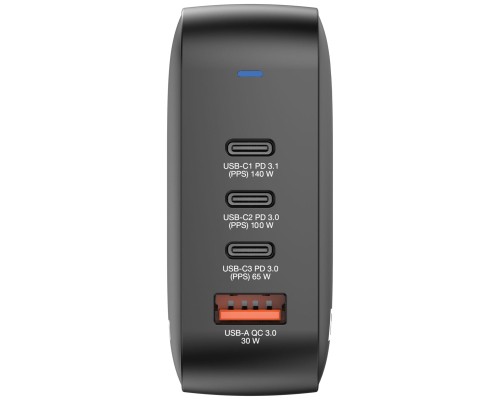 Зарядний пристрій Verbatim MiniGaN 165 W 4 ports (3xUSB-C/1xUSB-A) (32216)