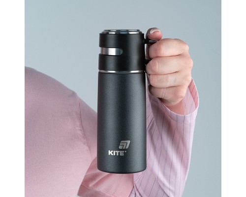 Термос Kite 350 мл чорний (K25-1223-1)
