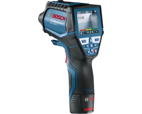 Пірометр Bosch Professional GIS 1000C, -40град. до +1000град., .0.2град., IP54, 0.54кг, кейс (0.601.083.301)