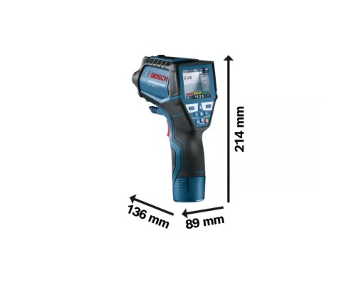 Пірометр Bosch Professional GIS 1000C, -40град. до +1000град., .0.2град., IP54, 0.54кг, кейс (0.601.083.301)