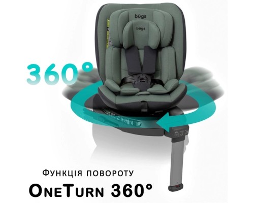 Автокрісло Bugs Aera 360 i-Size, ISOFIX, (036 кг) - Forest Pine (4823056520010)