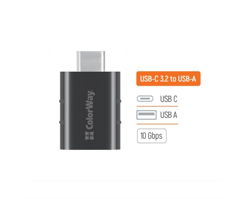 Перехідник OTG USB 3.2 AF to USB-C ColorWay (CW-AD-AC3)