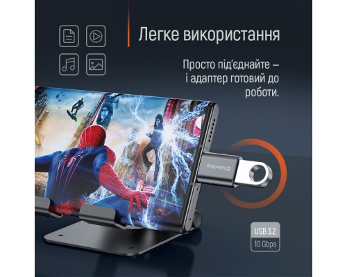 Перехідник OTG USB 3.2 AF to USB-C ColorWay (CW-AD-AC3)