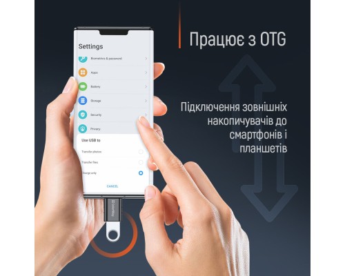 Перехідник OTG USB 3.2 AF to USB-C ColorWay (CW-AD-AC3)