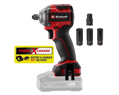 Гайковерт Einhell Professional TP-CW 18/260-C Li BL - Solo 18V, безщітковий, 260Нм 0-2700об/хв, 0.95кг (без АКБ та (4510090)