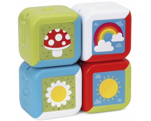 Розвиваюча іграшка Chicco Мультисенсорні кубики Монтессорі 2 в 1 (11857.00)