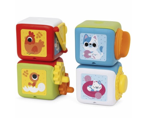 Розвиваюча іграшка Chicco Мультисенсорні кубики Монтессорі 2 в 1 (11857.00)