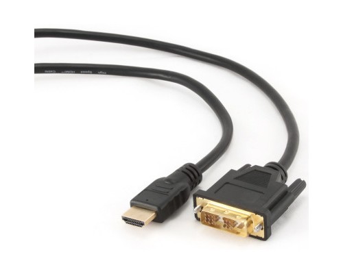 Кабель мультимедійний HDMI to DVI 18+1pin M, 4.5m Cablexpert (CC-HDMI-DVI-15)