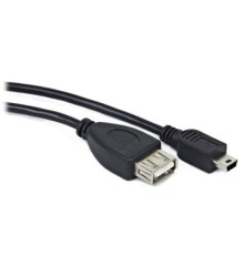 Перехідник OTG USB 2.0 AF to Mini 5P 0.5m PowerPlant (KD00AS1235)