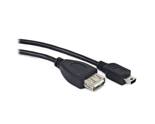 Перехідник OTG USB 2.0 AF to Mini 5P 0.5m PowerPlant (KD00AS1235)