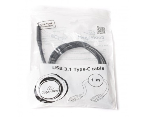 Дата кабель USB-C to USB-C 1.0m USB 3.1 Cablexpert (CCP-USB3.1-CMCM-1M)