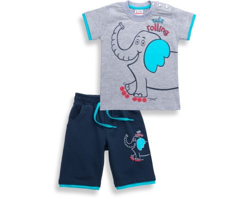 Набір дитячого одягу Breeze зі слоником (6199-104B-blue)