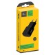 Зарядний пристрій Florence USB, 1.0A black (FW-1U010B)