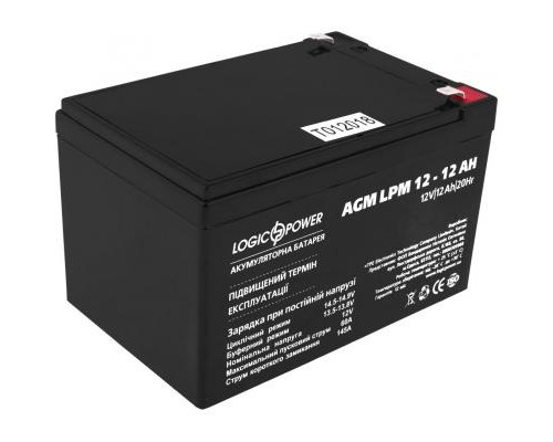 Батарея до ДБЖ LogicPower LPM 12В 12Ач (6550) Батарея до ДБЖ LogicPower LPM 12В 12Ач (6550)