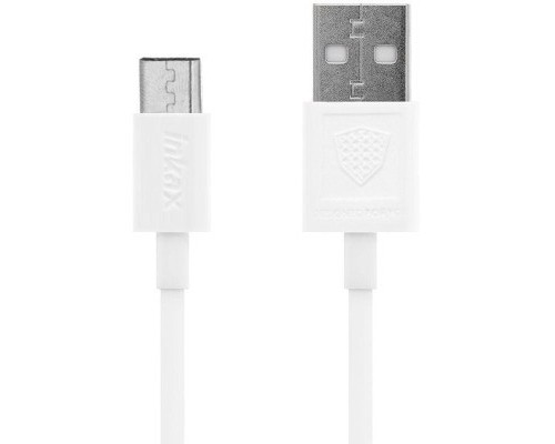 Зарядний пристрій Inkax CD-12 Car charger + Type-C cable 2USB 2.1A White (F_72207)